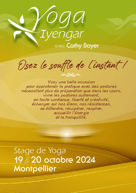 Stage yoga Octobre 2024